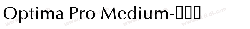 Optima Pro Medium字体转换